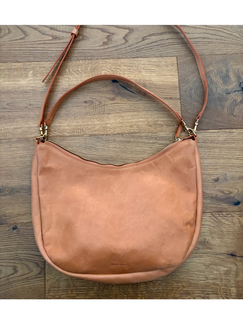 Mansur Gavriel Terracotta Leather Hobo Bag